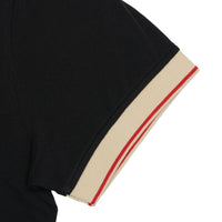 Birds of Condor - Triple Eagle Polo - Sleeve close up - Black