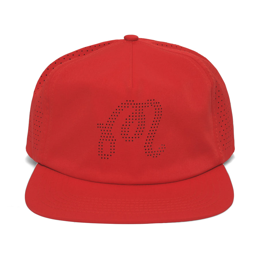 Malbon M Script Tech Cap - Red