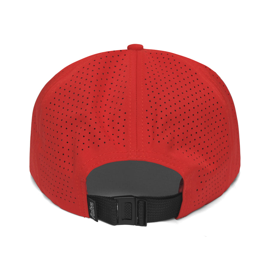 Malbon M Script Tech Cap - Red