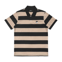 Malbon Striped Cod Shirt - Tan/Black