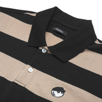 Malbon Striped Cod Shirt - Tan/Black